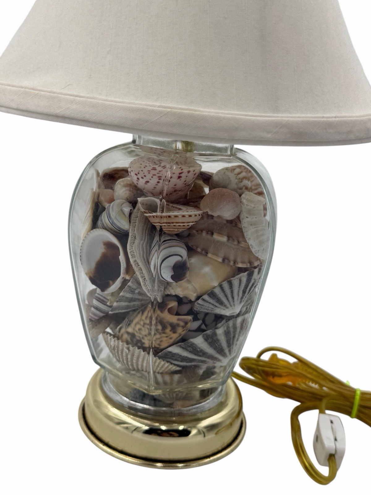 🐚🐚🐚Seashell Filled Lamp With Shade Included, 16in Tall✨✨