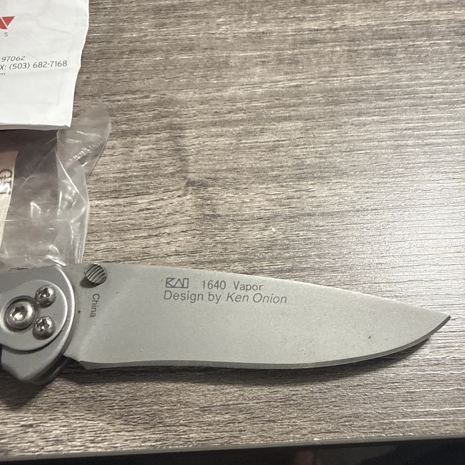 Kershaw #1640 Vapor Silver Ken Onion Folding Knife New In Box