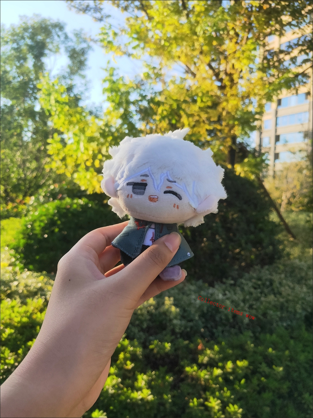 Anime Danganronpa Nagito Komaeda 10cm Plush Toy Pendant Cotton Doll Keychain