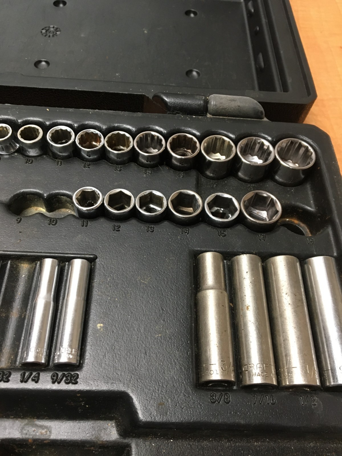 Sears Craftsman 76pc.Mechanics Tool Set Metric & SAE Sizes incomplete all USA