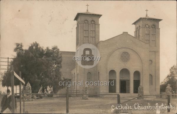 Antioch, California CA Catholic Church 1914 Original Vintage Real Photo RPPC