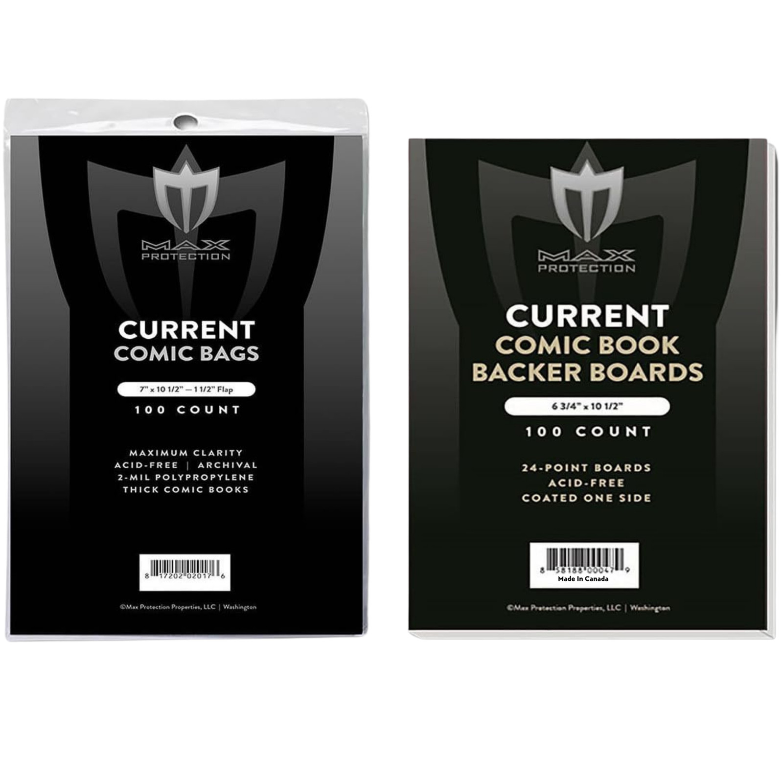 300 Thick Current Modern Comic Book Bags and Boards – 7″X10-1/2″ – Acid Free