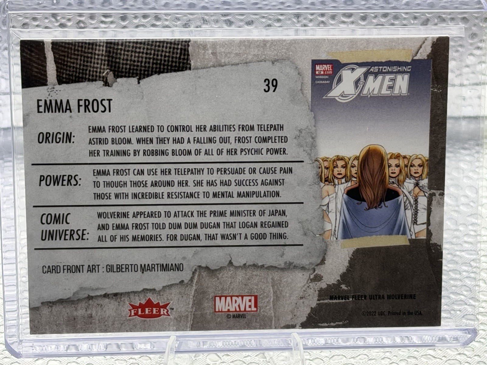 2022 Marvel Fleer Ultra Wolverine – Emma Frost – 39