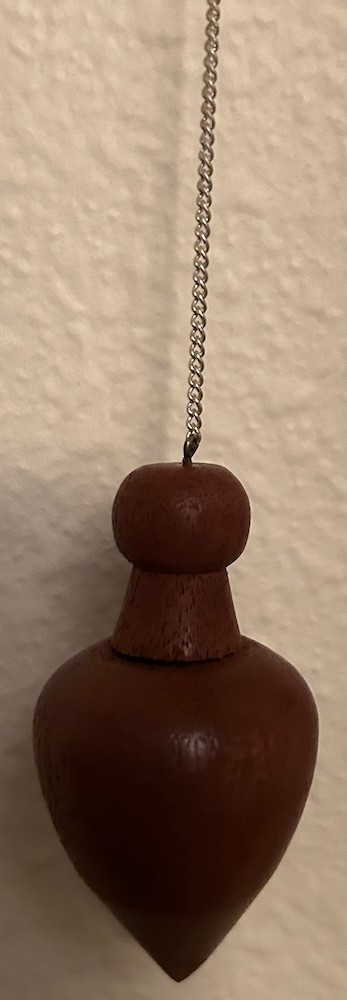 Wooden Chambered Pendulum to Store Keepsake, Spell or Personal Items!