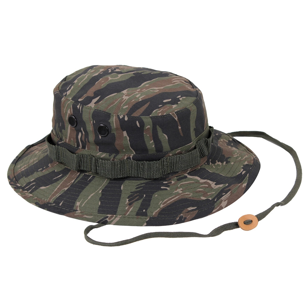 MADE IN USA TROPICAL BOONIE MIL JUNGLE TYPE II TIGER STRIPE SMALL 6 3/4 – 6 7/8