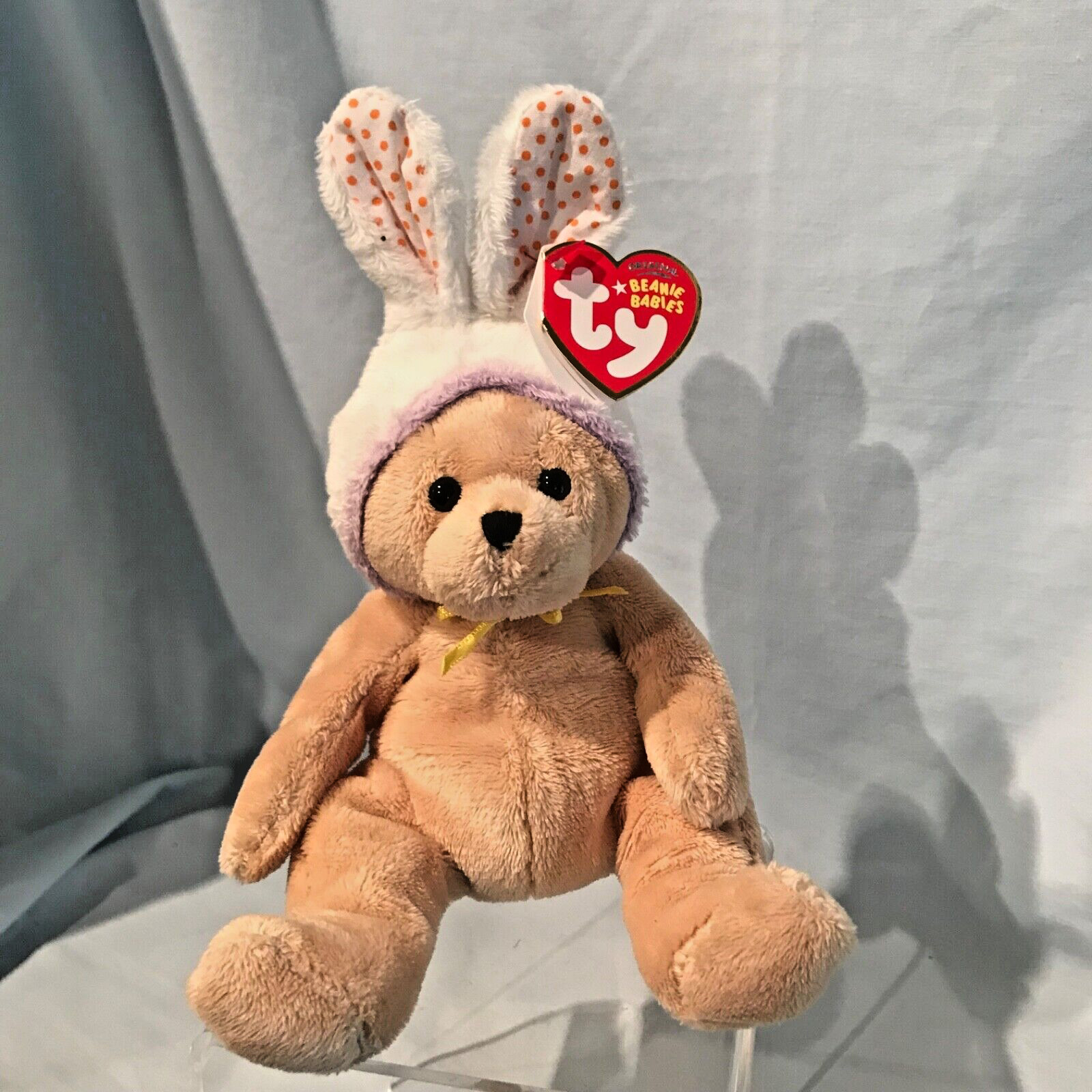 Springston Ty Beanie Baby Bear with Rabbit Ears Easter 2006 PE Retired $8.99