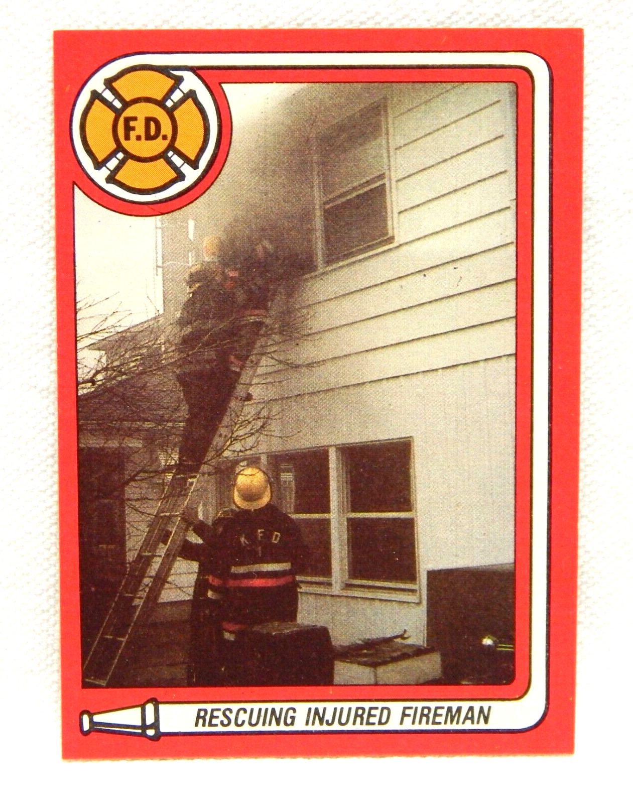 Fire Truck Rescuing Injured Fireman Card 16 (4)