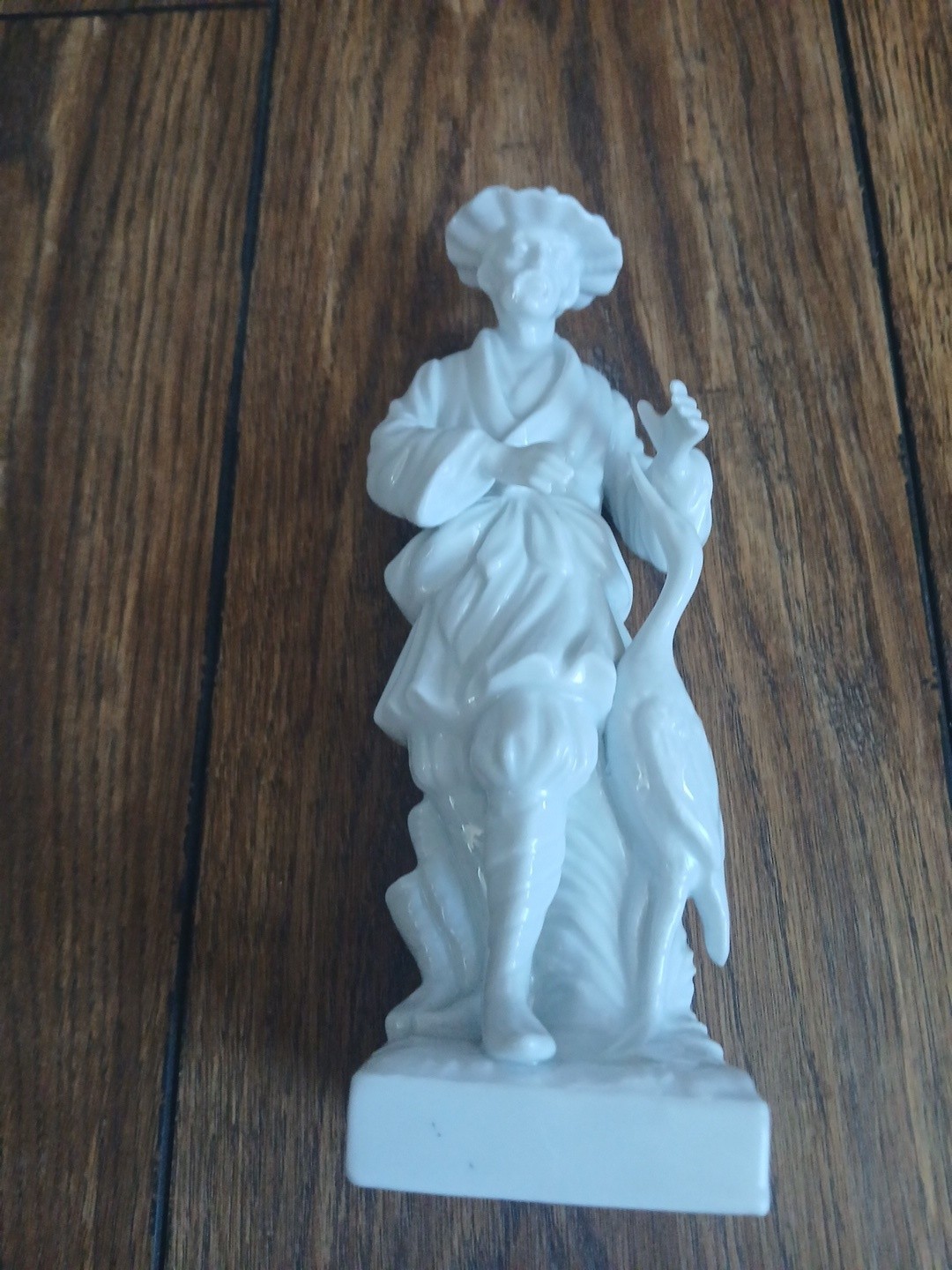 Fitz & Floyd Chinese Man Oriental Farmer White China Figurine W Crain