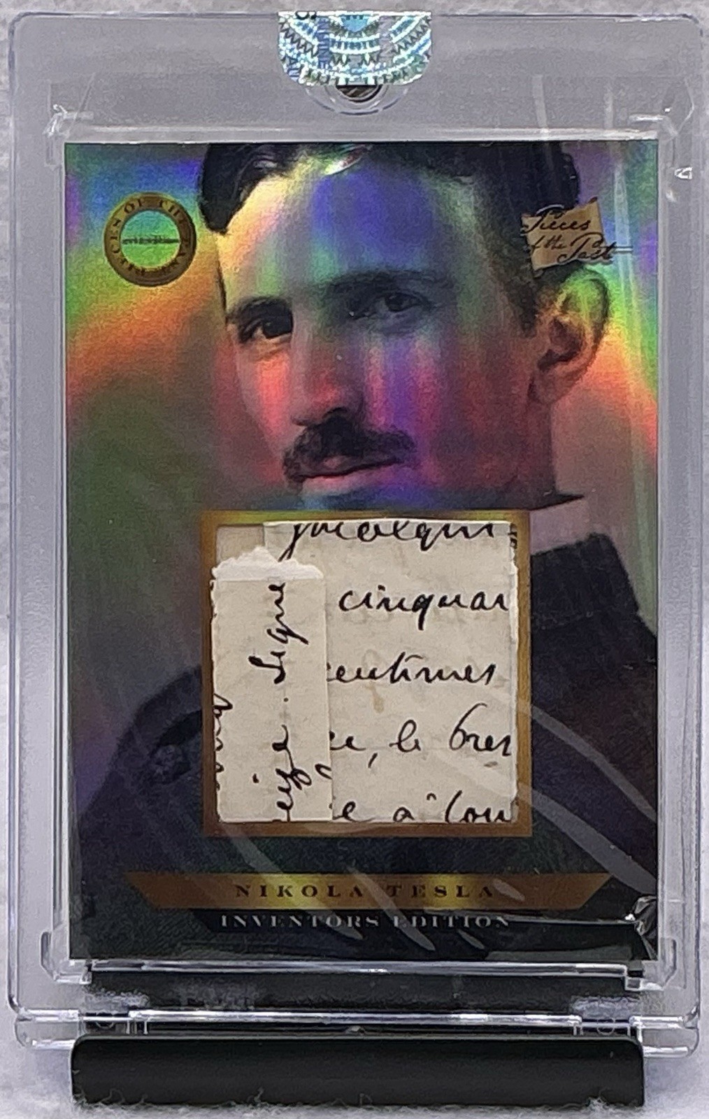 2025 Pieces Of The Past Inventors Edition Nikola Tesla Handwritten Relic