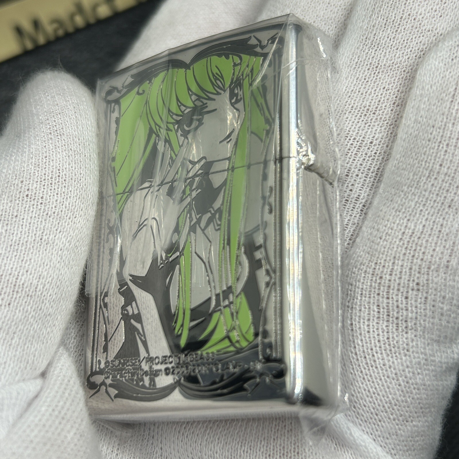Zippo Oil Lighter Code Geass C.C. Silver Brass Color Limited Japan Anime