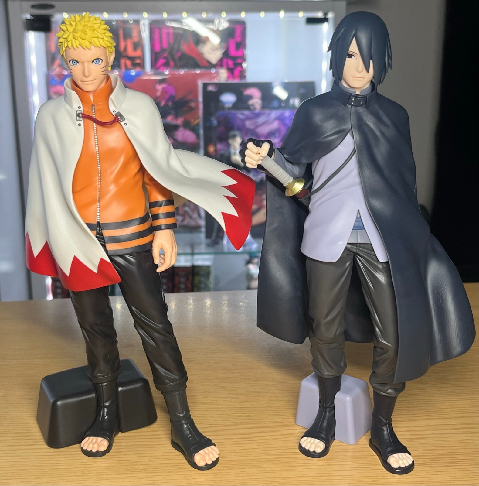 NARUTO 72 Series Naruto & BORUTO Uchiha Sasuke Shinobi World Figure Set of 2