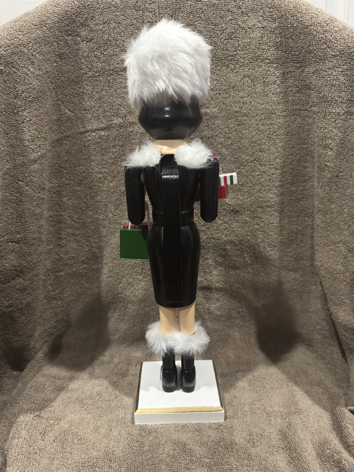 Nutcracker Shopping Girl Woman 14″ Holiday Decor New
