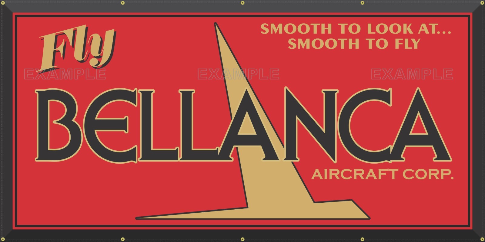 BELLANCA AVIATION AIRCRAFT AIRPLANE DEALER REPAIR SIGN REMAKE BANNER SIZE OPTION
