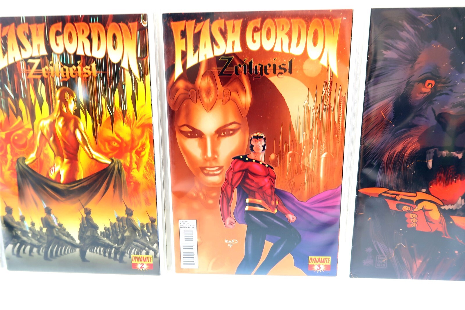 FLASH GORDON ZEITGEIST by Dynamite Comic Books 1-4 Run from 2011-2012