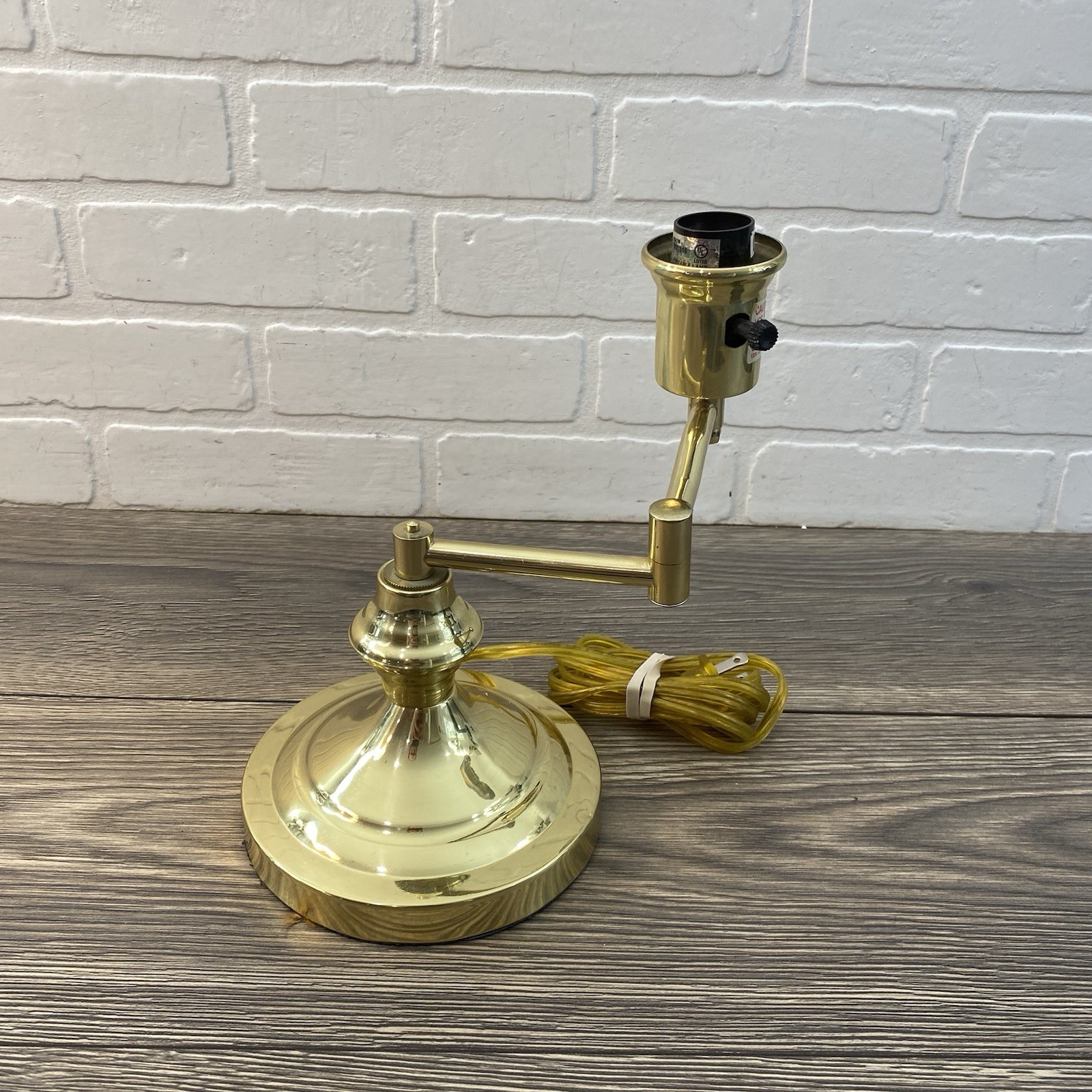 Vintage Swing Swivel Arm Brass Desk Table Light Unbranded