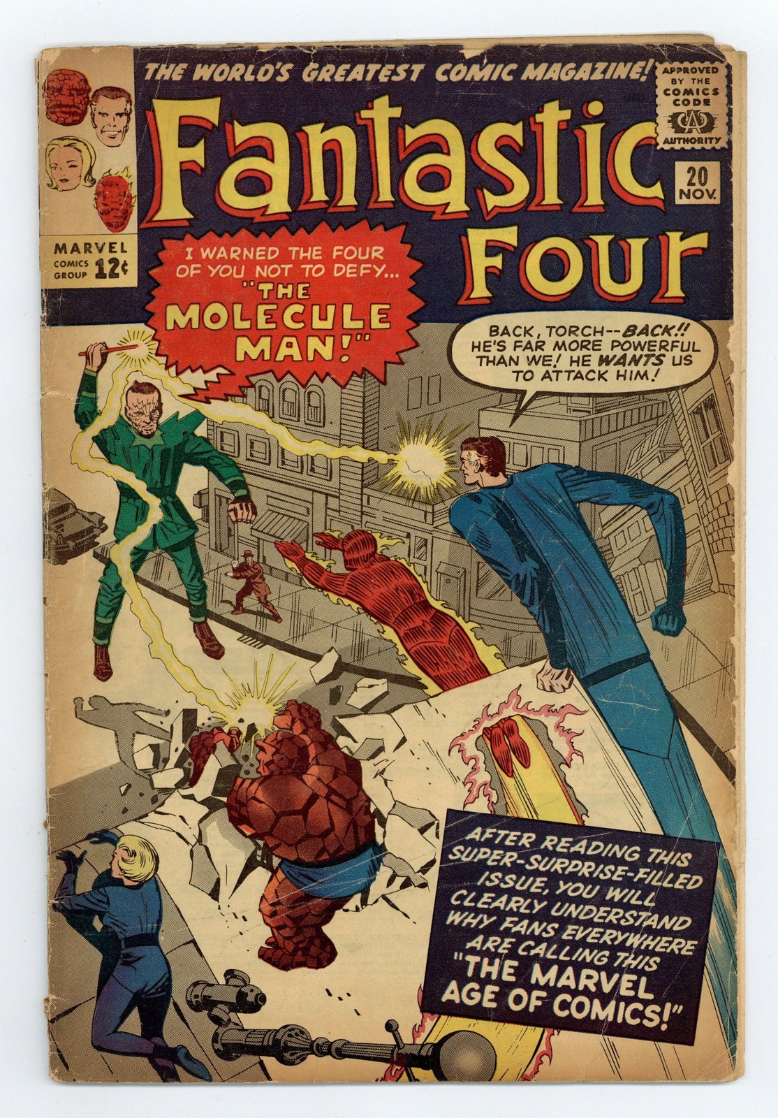 Fantastic Four #20 GD- 1.8 1963 1st app. Molecule Man
