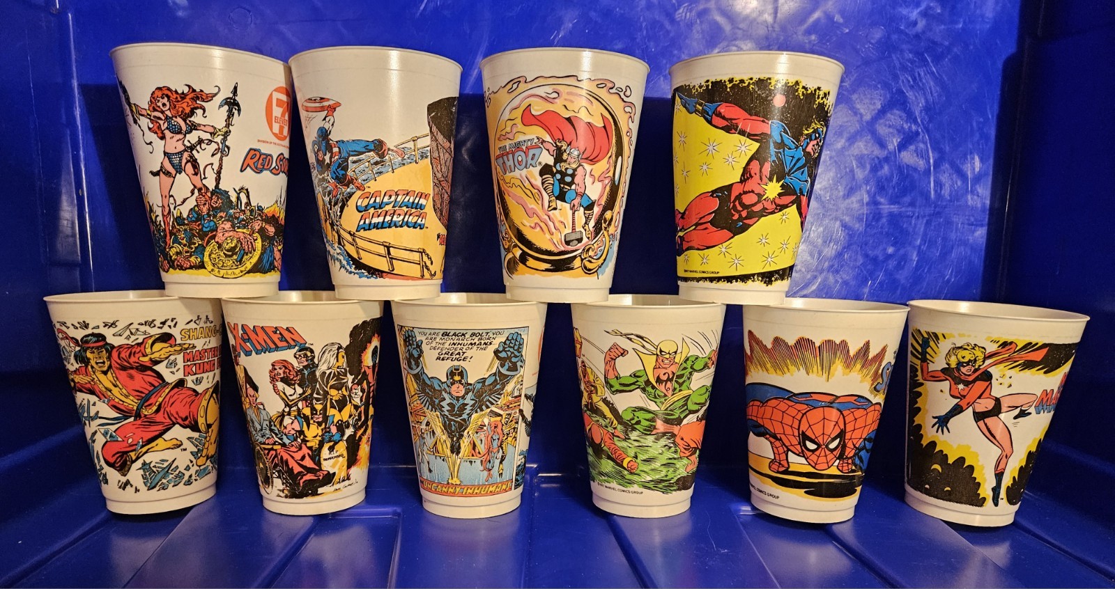 Vintage 1977 Marvel Comics 7-11 Super Hero Plastic Slurpee Cups – You choose!!!