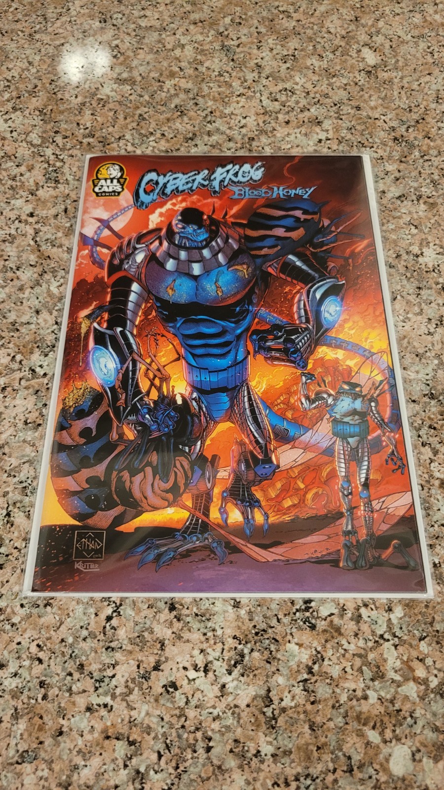 Cyberfrog BloodHoney #1 Salamandroid Variant All Caps Comics