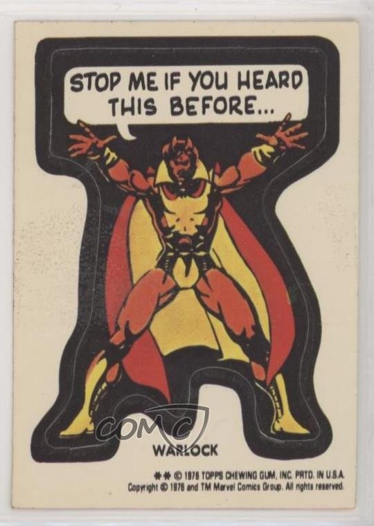 1976 Topps Marvel Comic Book Heroes Warlock 02v3