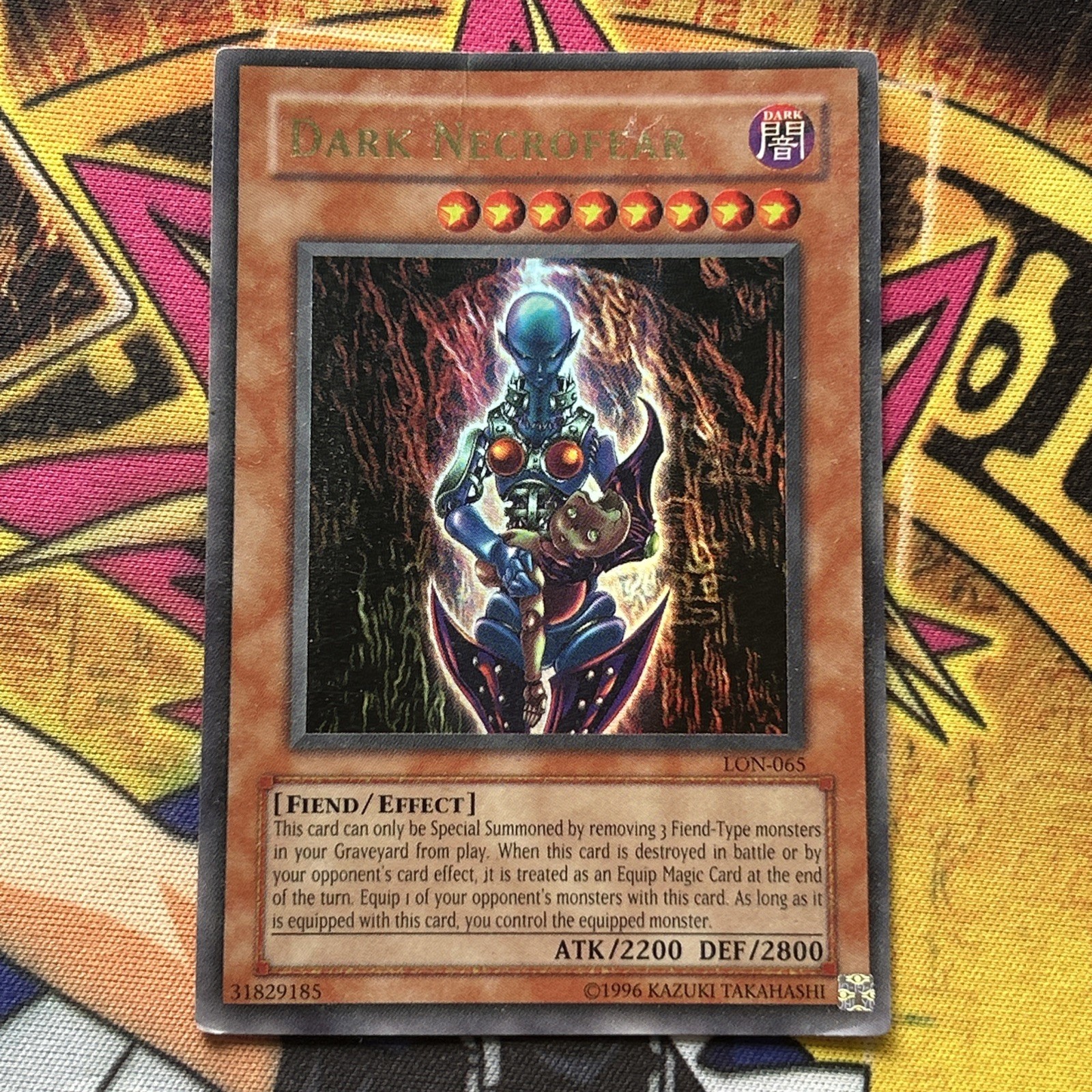 Dark Necrofear LON-EN065 HP Ultra Rare Unlimited Edition NA 2003 Release YuGiOh