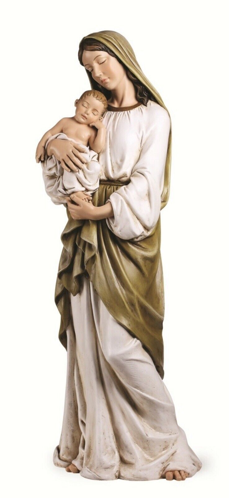 37″ Madonna And Child Joseph’s Studio Scale Resin Stone Mix Statue 64130 Roman