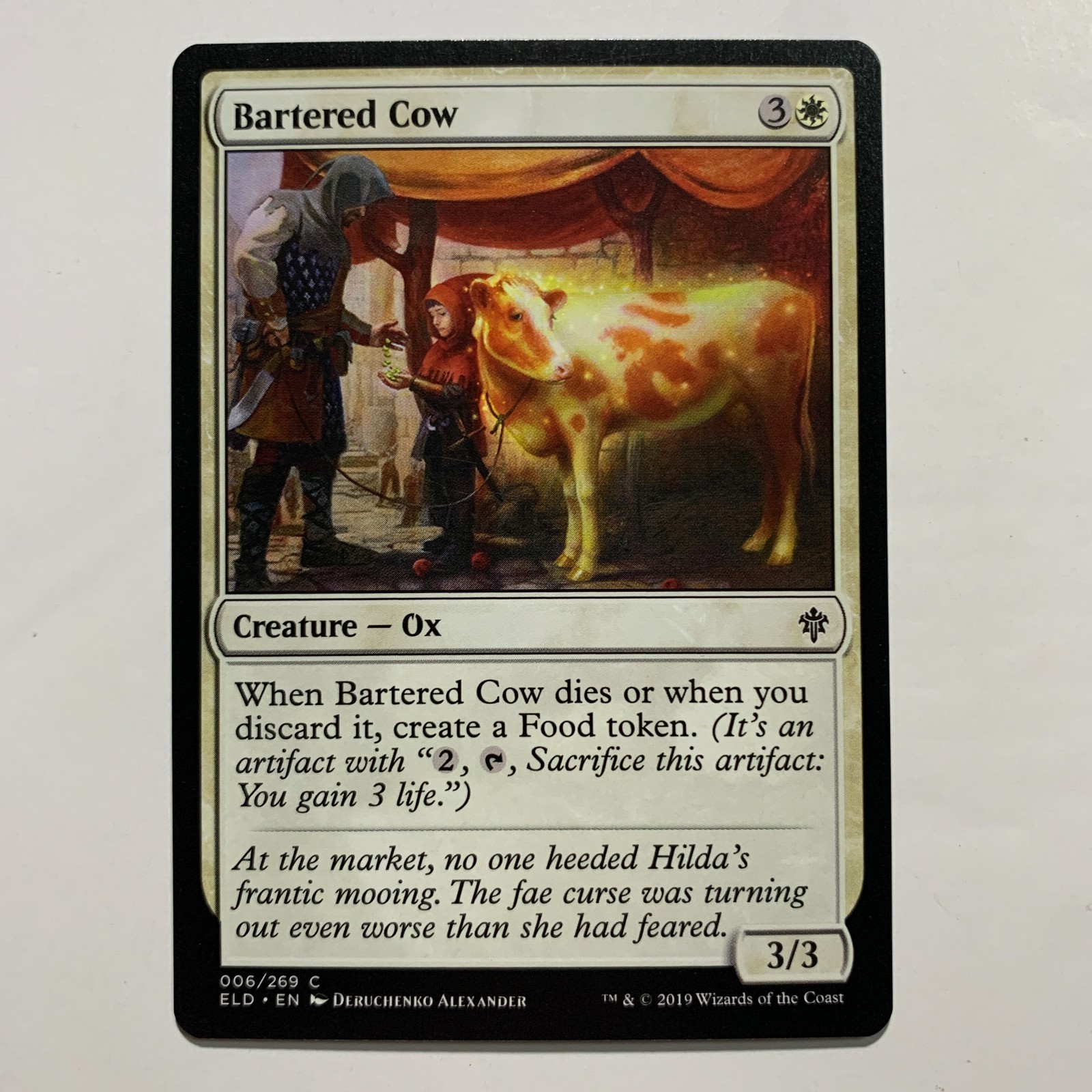 Bartered Cow – 006/269 – Throne of Eldraine – Magic: The Gathering