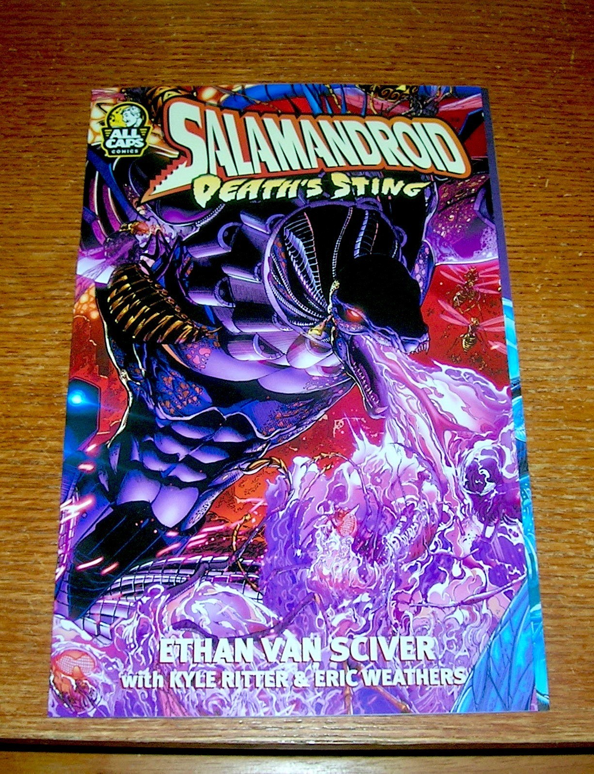 SALAMANDROID “#1: Death’s Sting” Book NEW Glow in the Dark