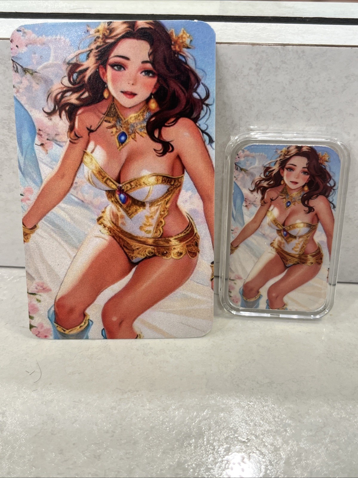 Sexy Women 1 Oz .999 Silver Color Art Bar With COA 1/100