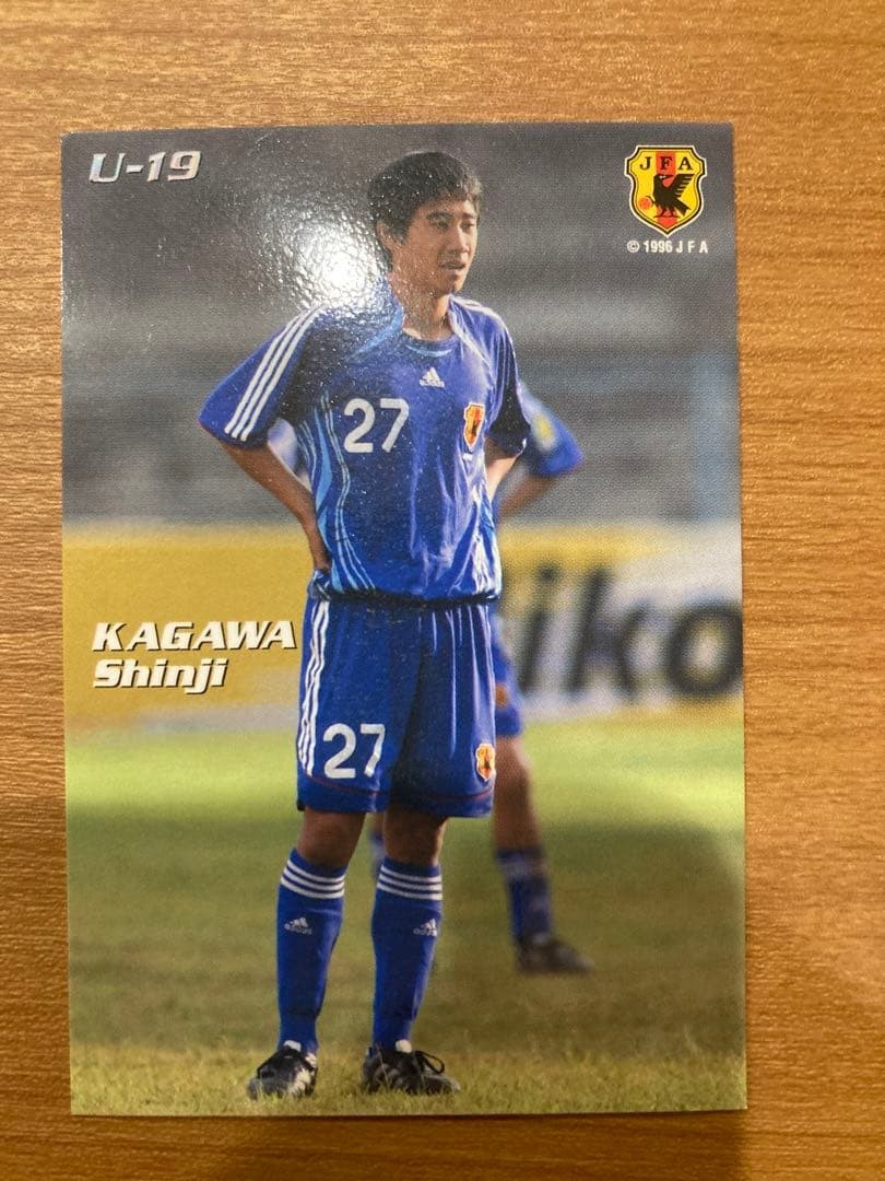 14+ Shinji Kagawa Japan U-19 Soccer Card Rare DF #27 Cerezo Osaka 5.4in Tall