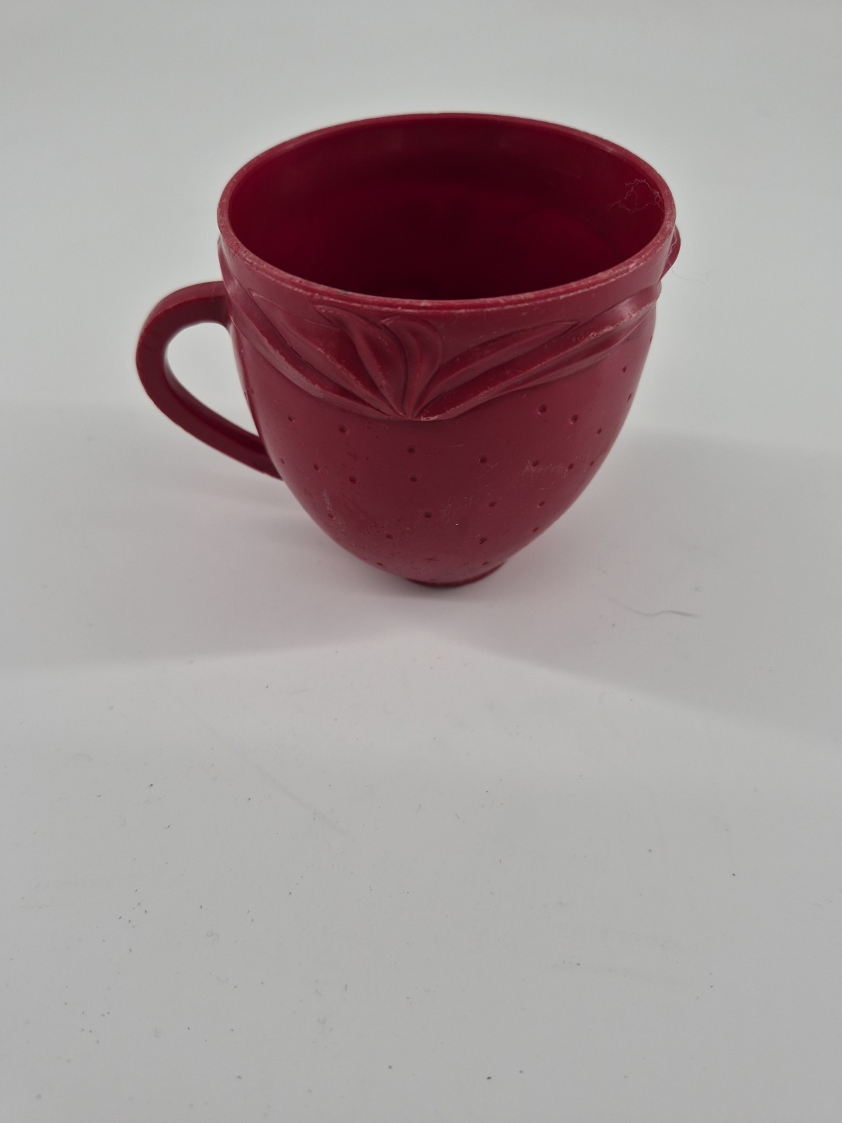 1969 Freckle Face Strawberry Red Funny Face Plastic Cup Mug Vtg Pillsbury
