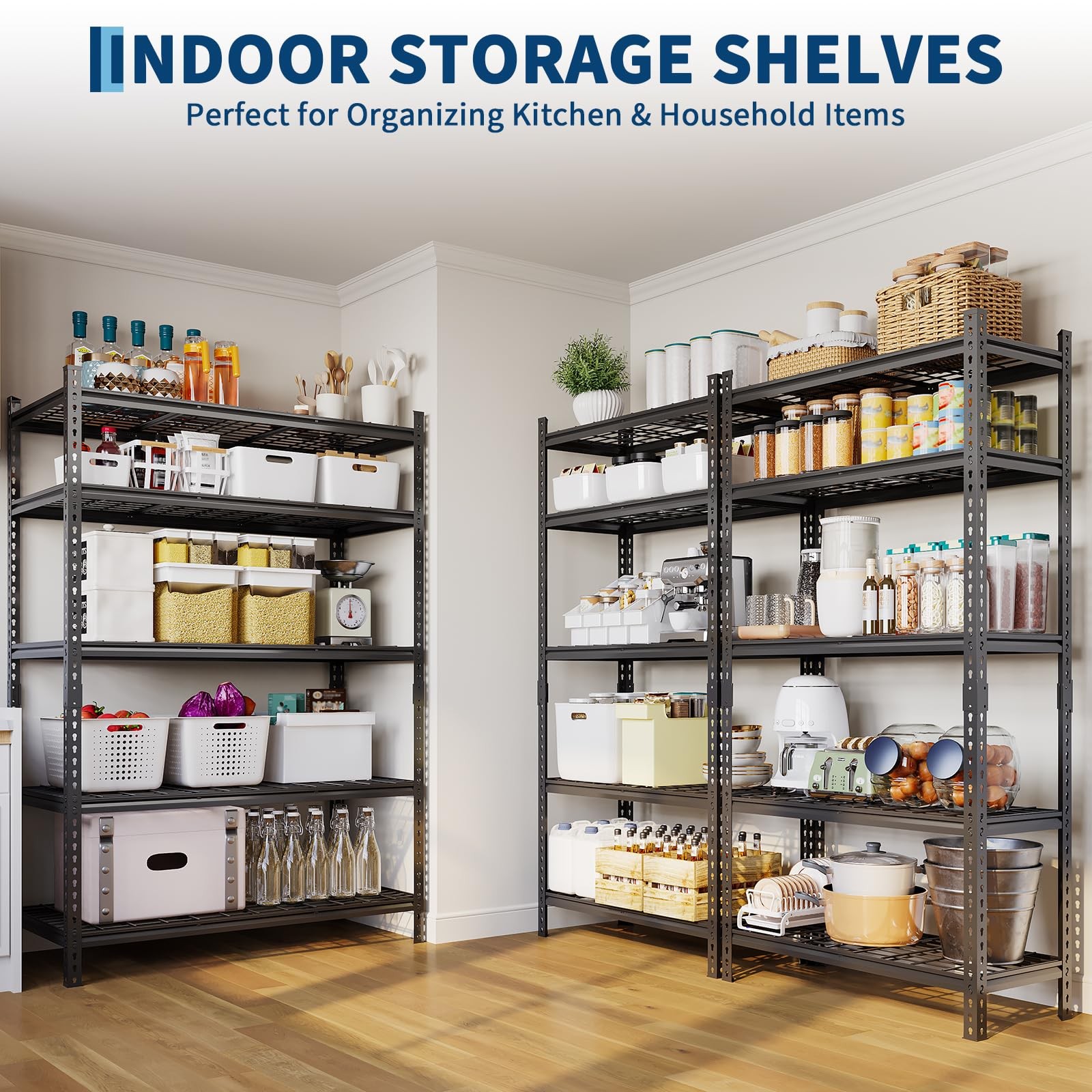 Garvee Garage Shelving 2200 Lbs Storage Shelves Adjustable Metal Shelving Unit