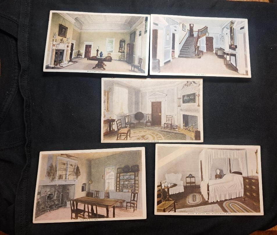 Set of (5) Antique Mount Vernon Post Cards