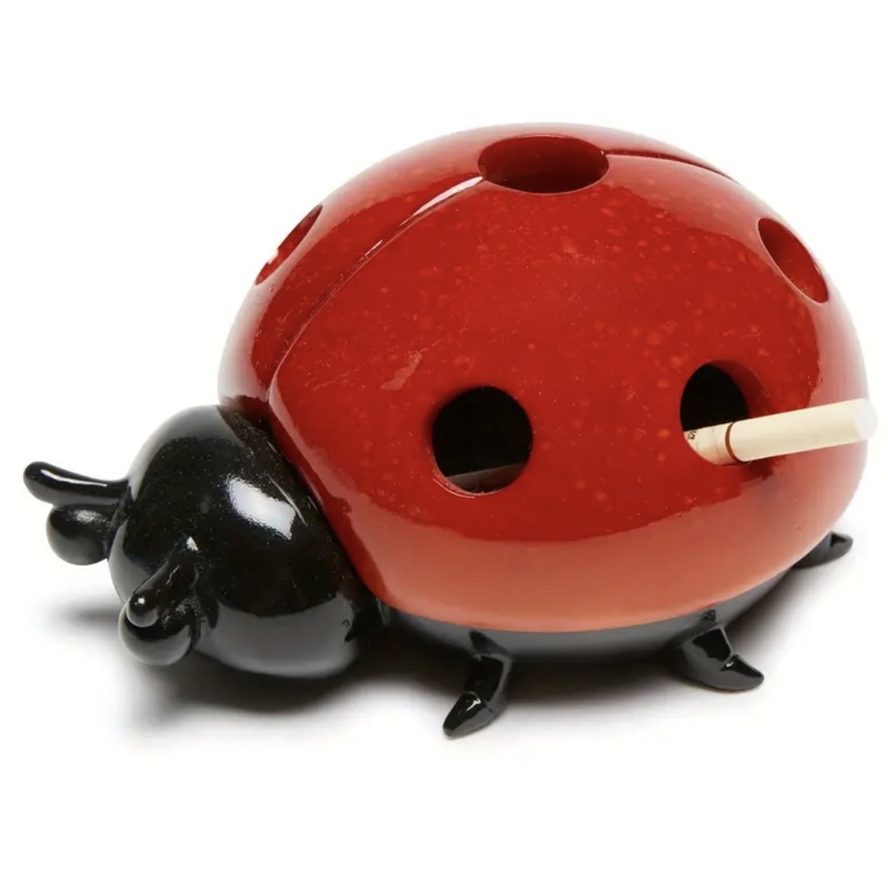 Ladybug Resin Ashtray ORANGE, Easy Clean Design, Trinket Dish, Keys, 4 Colors