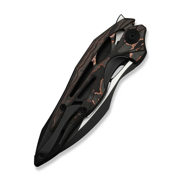 WE Knife Arrakis 906CF-E Copper Carbon Fiber Black Titanium Vanax Steel Knives
