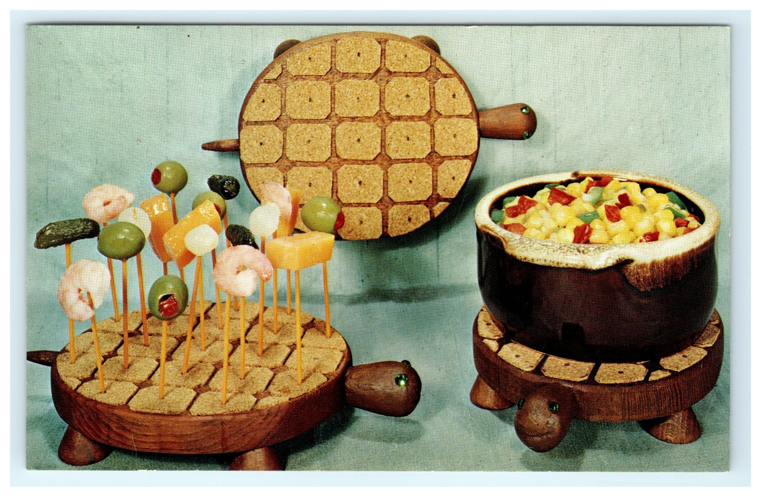 Vintage Turtle Trivet Craft Kit Ad Postcard – National Handcraft Des Moines IA
