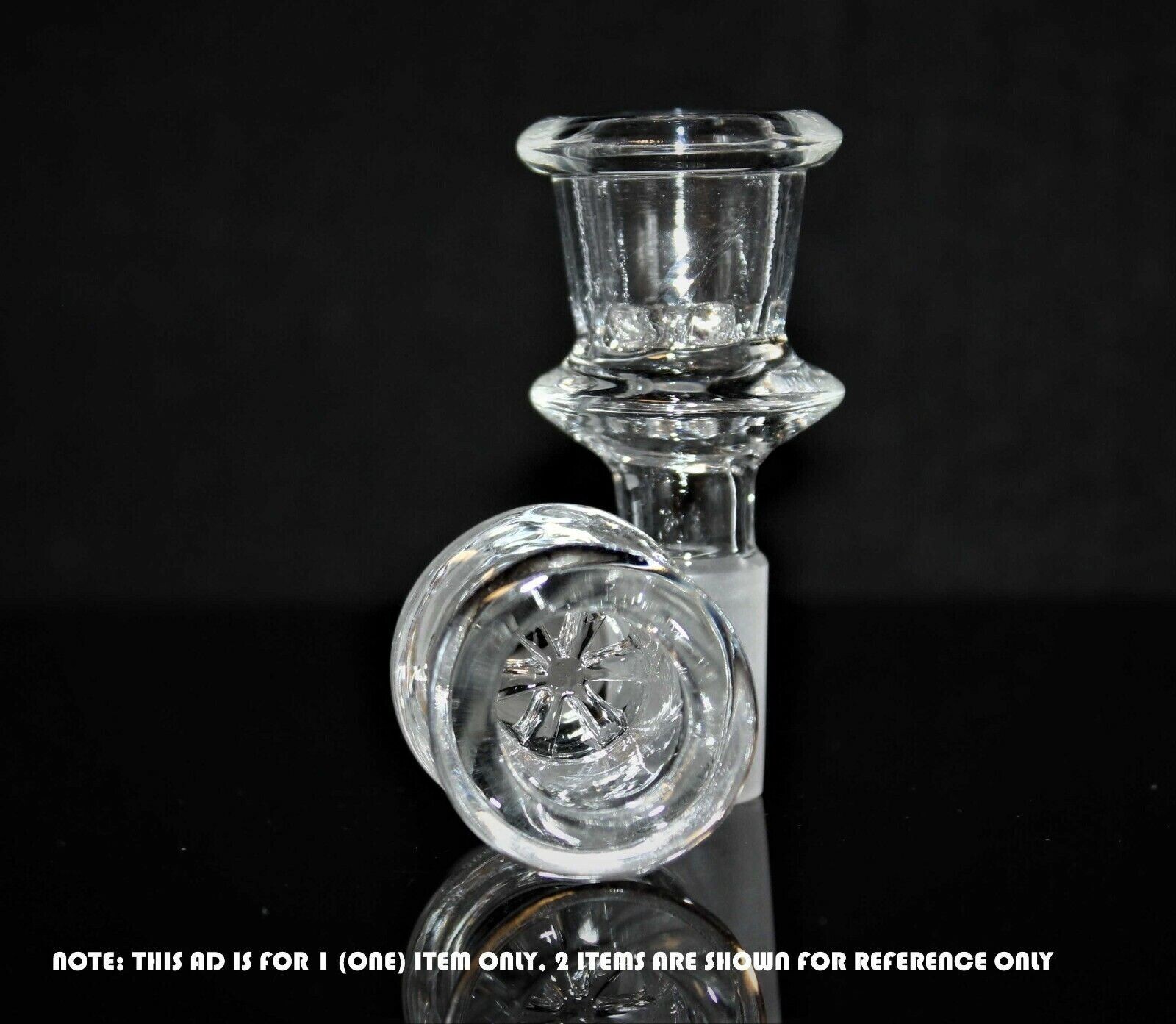 14mm SHOT GLASS Slide Bowl SNOWFLAKE SCREEN Tobacco slide bowl 14 mm male