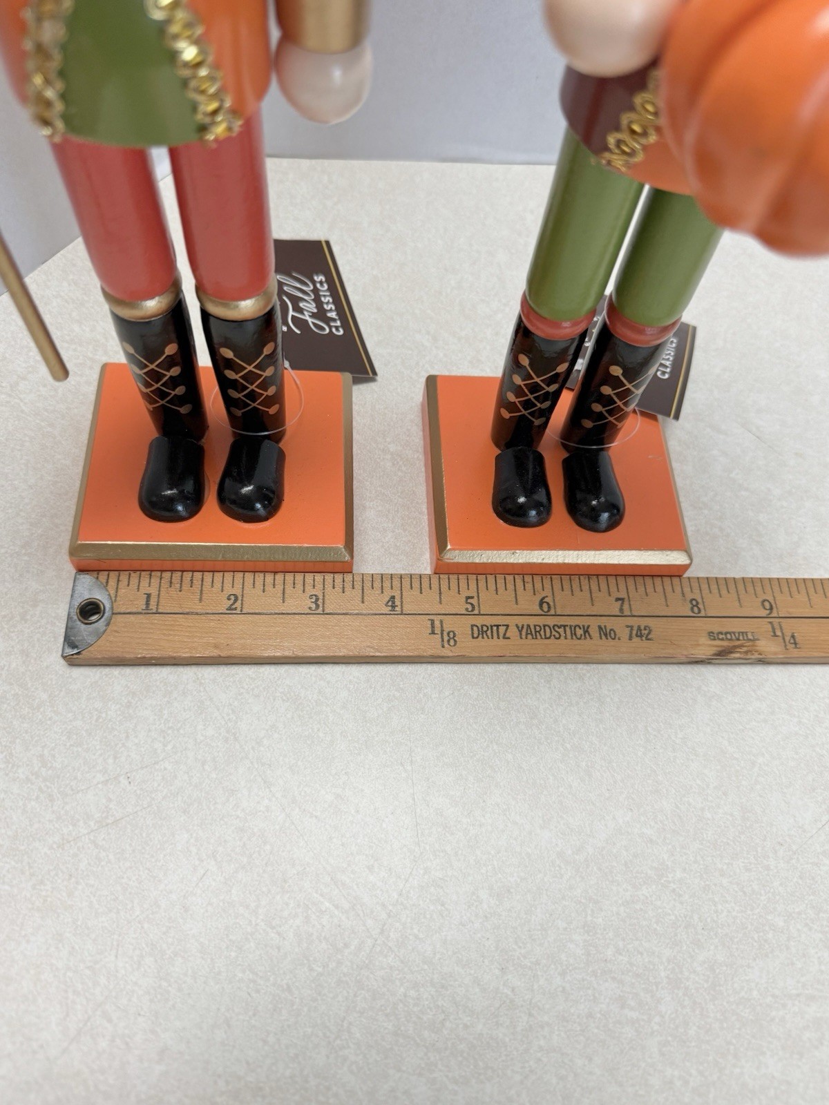 Set Of 2 Fall Wood Nutcrackers Hobby Lobby Thanksgiving Harvest Decor NEW