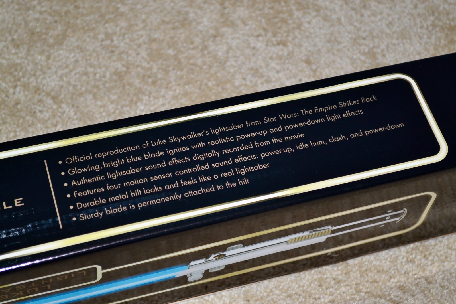MISB Master Replicas LUKE SKYWALKER ESB Force FX Lightsaber SW-205 BATTERY FREE
