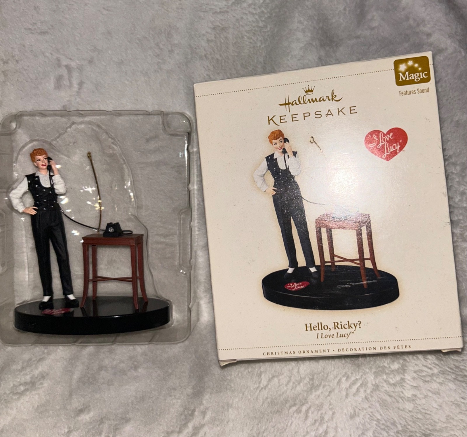 Hallmark Keepsake I Love Lucy “Hello, Ricky?” Sound Talking Ornament 2006