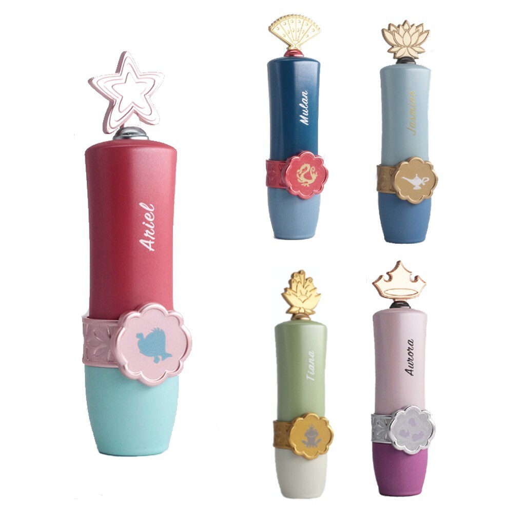 Disney Princess Blind Box Chapstick Holder Keychain 1 Random Lip Balm Case