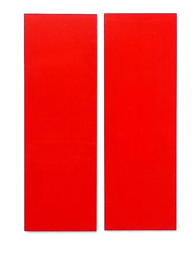 G10 CHERRY RED 3/16 .187 x 6 x 2 (2) KNIFE / GUN HANDLE SCALE MATERIAL G-10