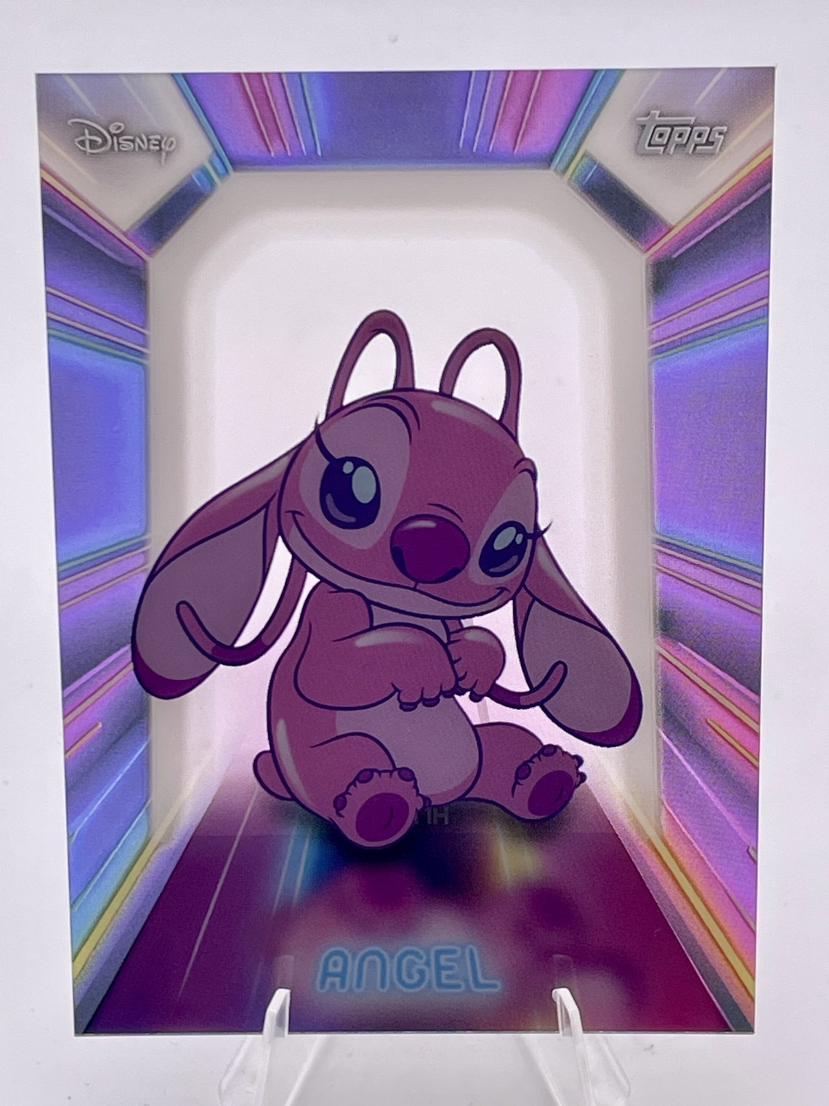 2026 Topps Disney Neon Neon Lights PETG Angel NPL‑2 Lilo and Stitch Insert