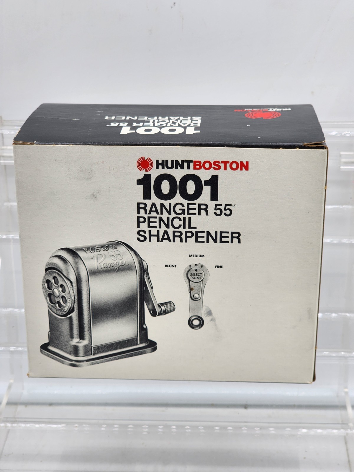 Hunt Boston Ranger 55 Pencil Sharpener 6 Hole 1001 UNUSED NEW in Original Box