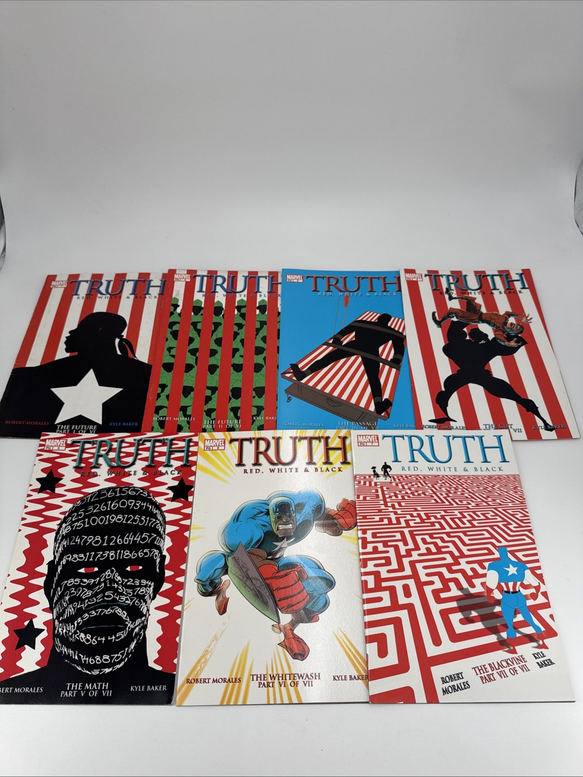 Truth Red, White & Black 1-7 Full Run Complete Set Lot 1st Isiah Bradley