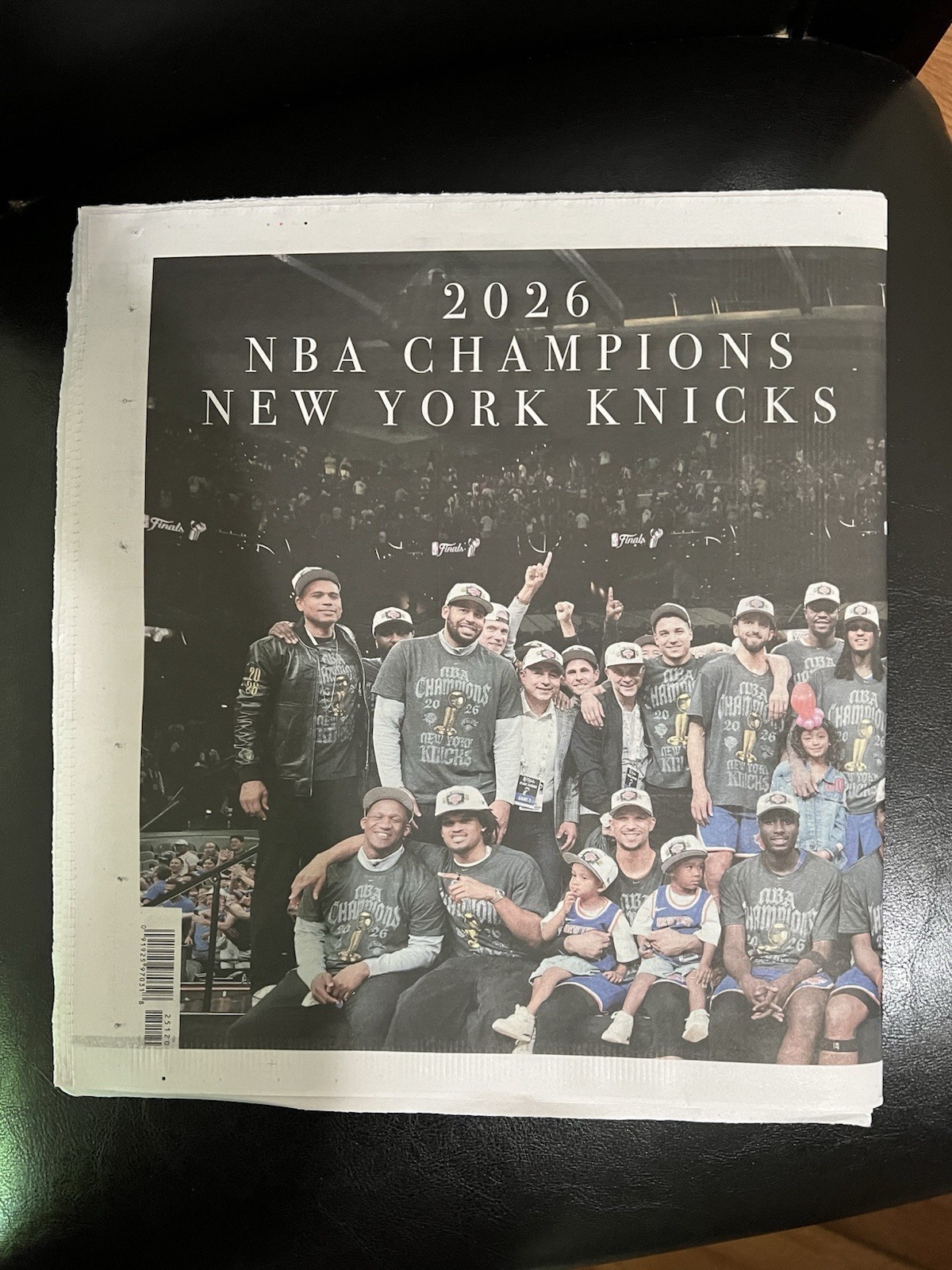 OUR TEAM OUR TITLE! KNICKS WIN NBA FINALS! New York Post 6/15/2026 BRAND NEW!