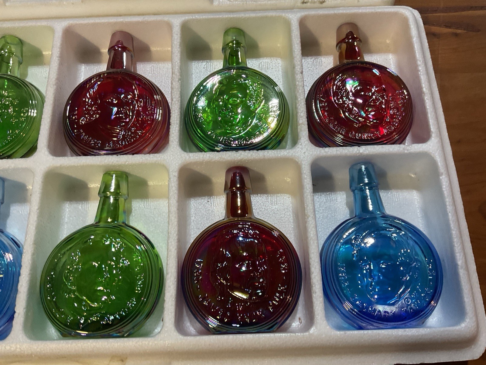 WHEATON Glass COLLECTOR’S DECANTERS Set~Miniature~Presidents~LIMITED Edition