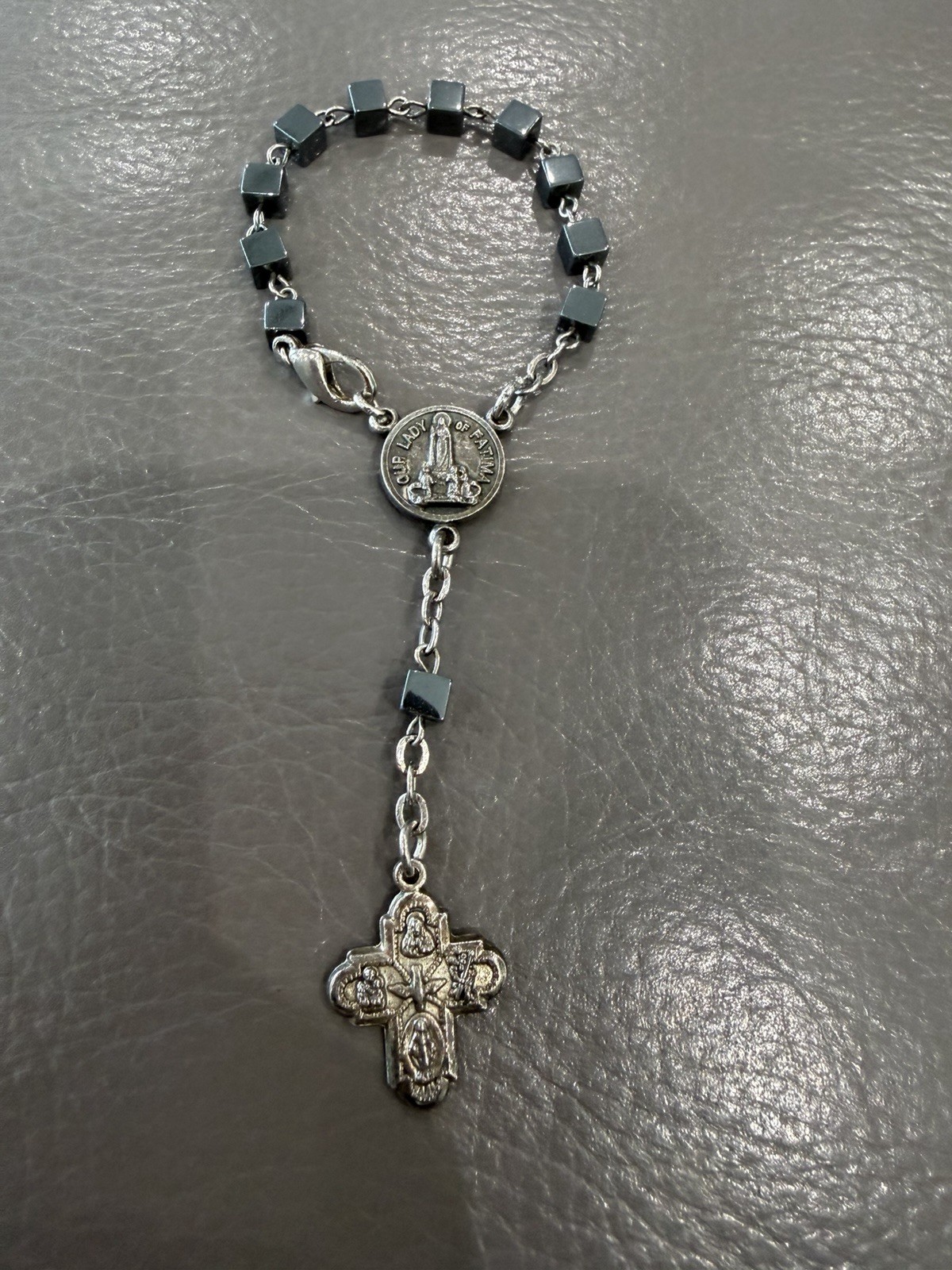 Beaded Italy CATHOLIC Hand ROSARY / Crucifix JERUSALEM