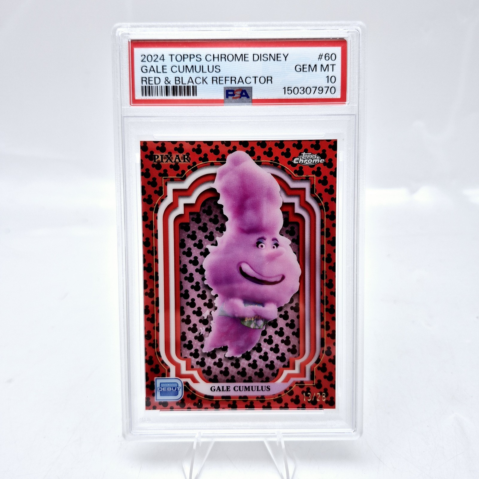 2024 Topps Chrome Disney Gale Cumulus #60 PSA 10 Red Black Refractor /28