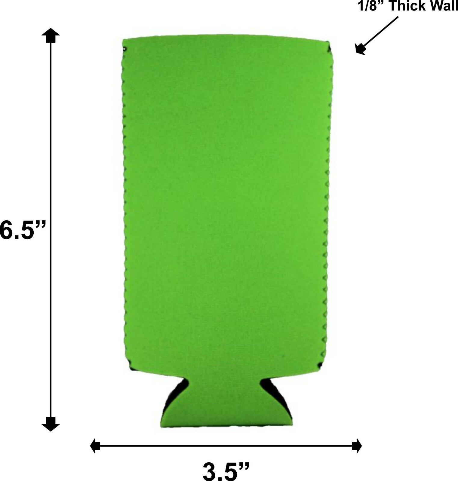 Flamingo Pattern Neoprene Collapsible 16 oz Can Coolie