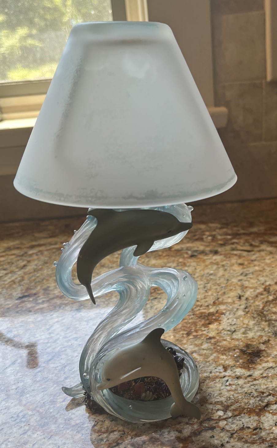Vintage Westland Giftware Collection Dolphins Tea Light Sculpture